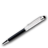 Štýlové pero s imitáciou Swarovského kryštálov a stylus 2v1
