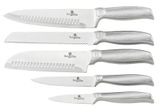6-dielna sada nerezových nožov v stojane Berlinger Haus Kikoza Collection šedá