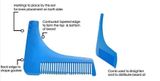 Beard Shaper hrebeň v tvare L pre symetrické tvarovanie a úpravu fúzov