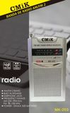 Mini AM/FM rádio CMiK MK-203