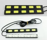 COB LED diódové svetlá pre denné svietenie auta