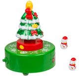 Vianočná hracia skrinka LED s tancujúcim snehuliakom