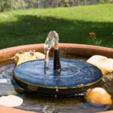 Plávajúca solárna fontána do záhrady 16 cm