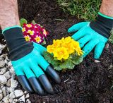 Záhradné rukavice s pazúrmi na okopávanie