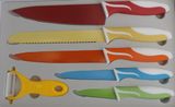 6-dielna sada farebných nožov s antiadhéznym povrchom Küchen Stolz