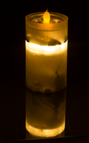 LED sviečka s vianočnou projekciou a diaľkovým ovládačom