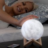 Nabíjateľná mesačná nočná lampa 3D multicolor s diaľkovým ovládaním