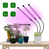 Lampa pre rast rastlín s 3 hlavami - SLIM 3