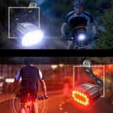 Sada nabíjateľných LED svetiel na bicykel