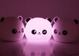 Detská LED lampa Panda s diaľkovým ovládaním