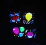 Laserový projektor s vymeniteľnými farebnými obrázkami
