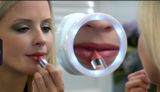 Swivel Brite kozmetické zväčšovacie zrkadlo s LED podsvietením