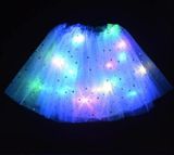 LED svietiaca sukňa PRINCESS - modrá