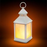 LED lampáš s imitáciou plameňa - biely