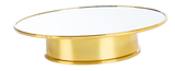 Rotujúci kruhový zrkadlový stojan - zlatý