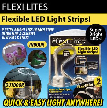 2-dielna sada LED pásikov na baterky Flexi Lites
