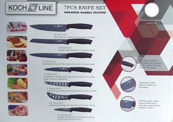 7-dielna sada nožov s antiadhéznym povrchom Koch Line
