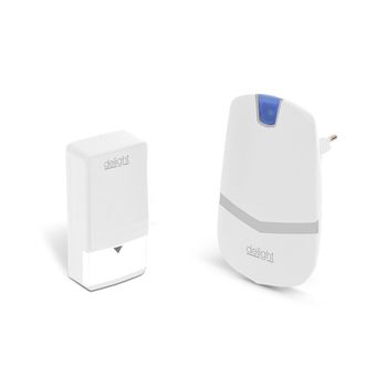 Digitálny bezdrôtový zvonček bez batérie so systémom "KINETIC" biely