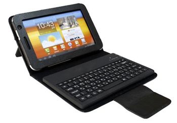 Kožené púzdro s Bluetooth klávesnicou pre 7" tablety