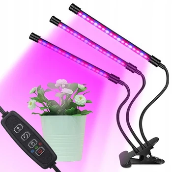 Lampa pre rast rastlín s 3 hlavami - SLIM 3