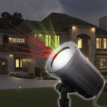 Laserový projektor s vianočným osvetlením