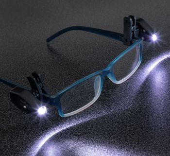 LED klip na okuliare 2ks