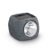 LED solárna lampa kameň