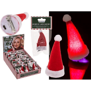 LED sponka do vlasov s vianočným motívom