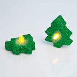 LED sviečka stromček 2 ks - zelený