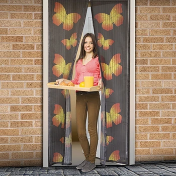 Magnetická sieťka na dvere 210 cm s motýľmi