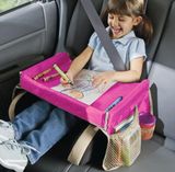 Mobilný stolík do auta a kočíka - ružový