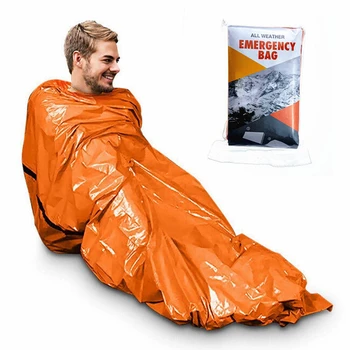 Núdzový outdoorový kempovací termálny spací vak