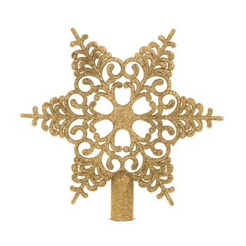 Špic na vianočný strom v tvare hviezdy - zlatý