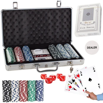 Veľká sada na poker v kovovom kufríku