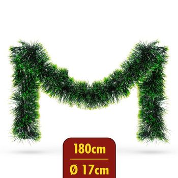Vianočná girlanda XL - ihličie s odtieňmi zelenej
