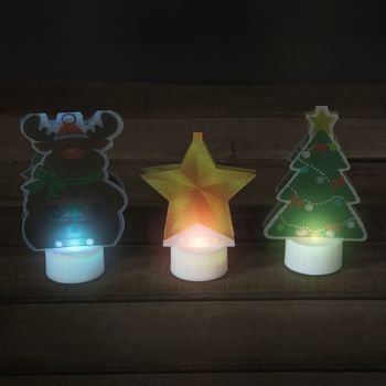 Vianočné LED figúrky meniace farby