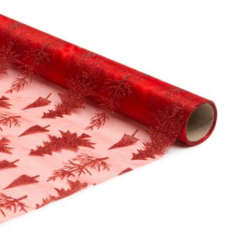 Vianočný behúň na stôl - červený 180 x 28 cm