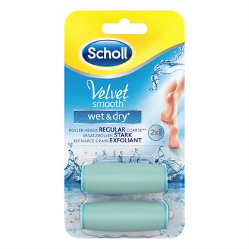 Scholl Velvet Smooth Wet&Dry náhradné hlavice medium 2ks
